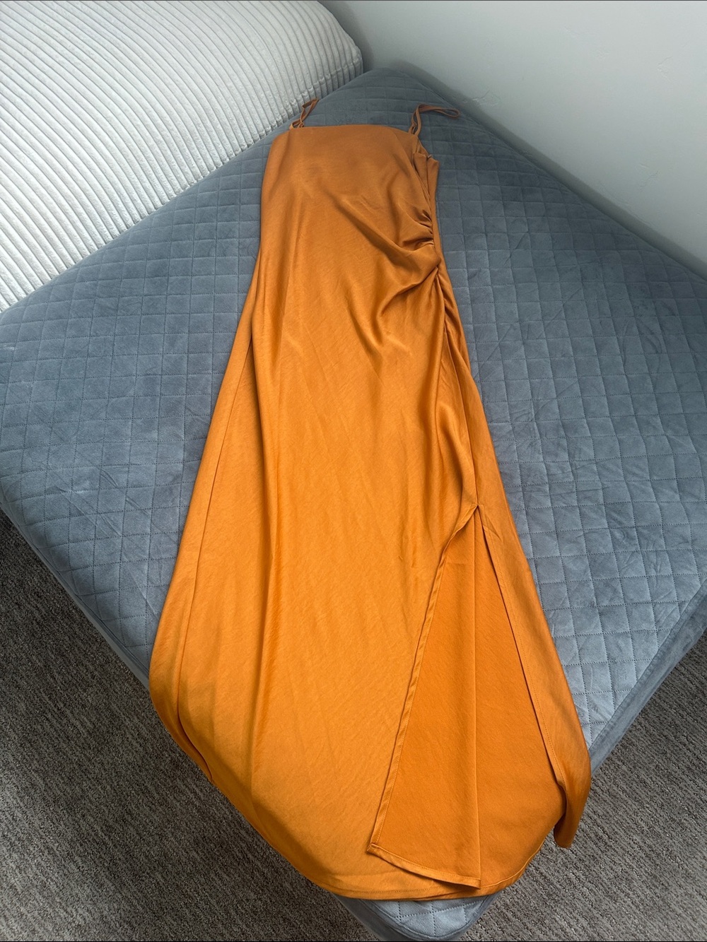 Women’s Orange Slip Maxi Skirt
